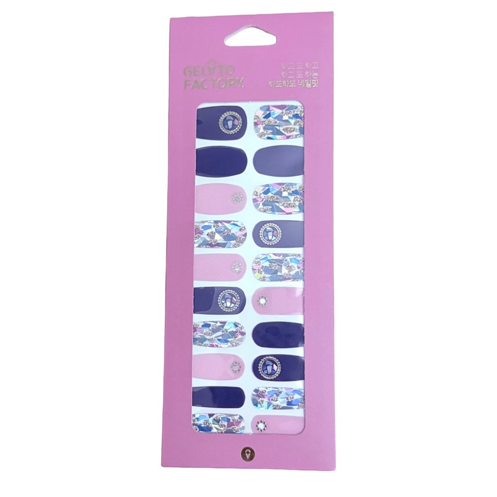 Gelato Factory Nail Wrap Blue and pink